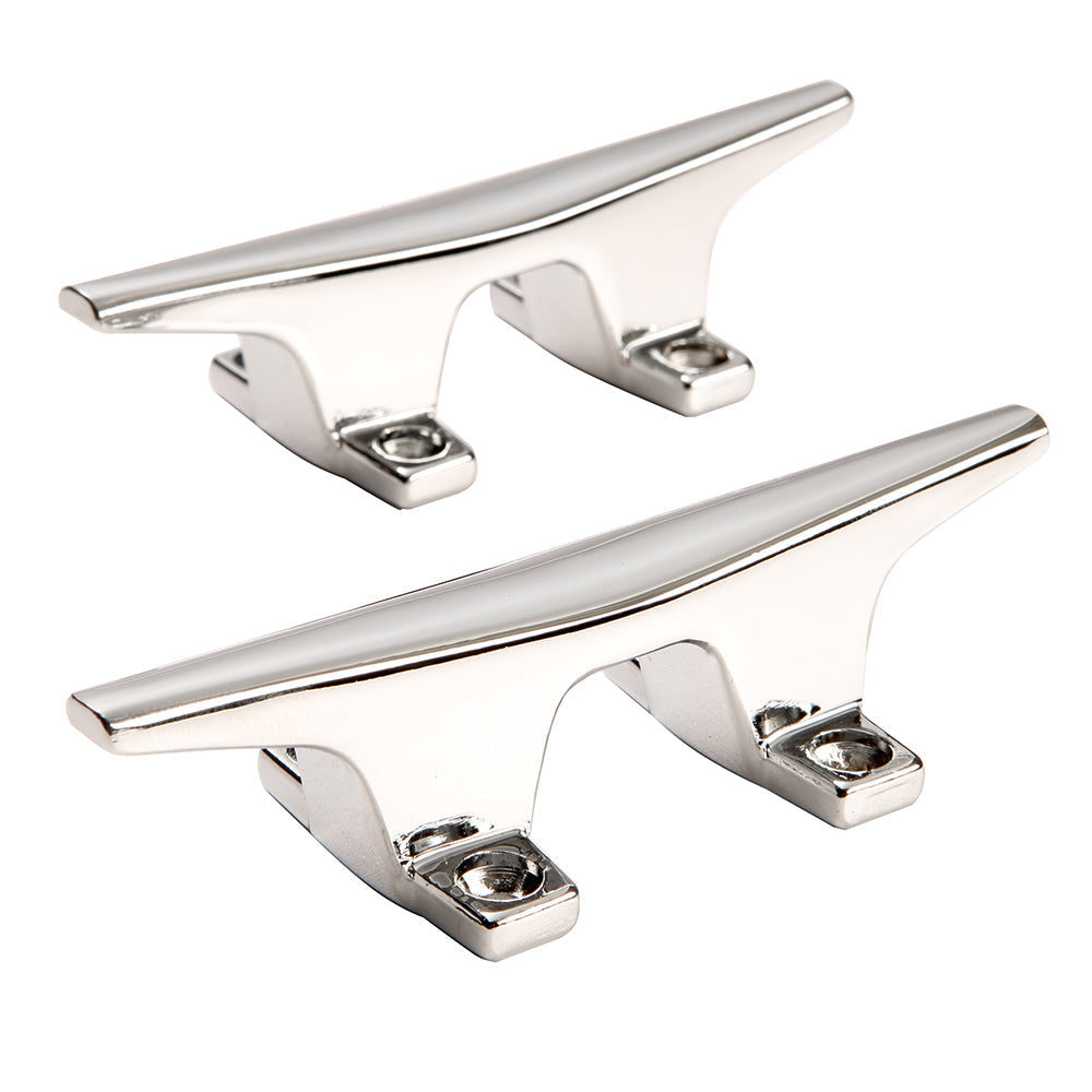 Attwood ZAMAK Chrome Plated Zinc Cleats - Pair - 4-1/2" OutdoorUp
