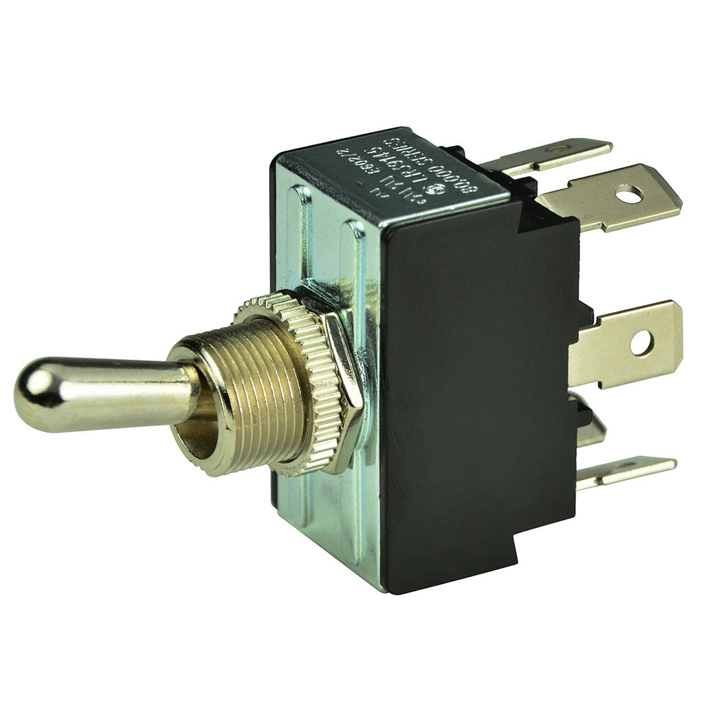 BEP DPDT Chrome Plated Toggle Switch - ON/OFF/(ON) OutdoorUp