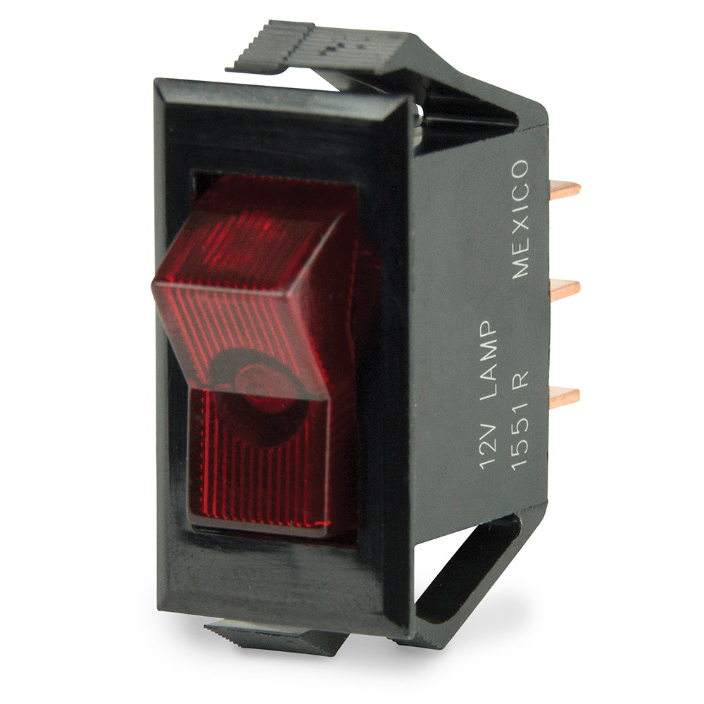 BEP Illuminated SPST Rocker Switch - Red LED - 12V - OFF/ON OutdoorUp