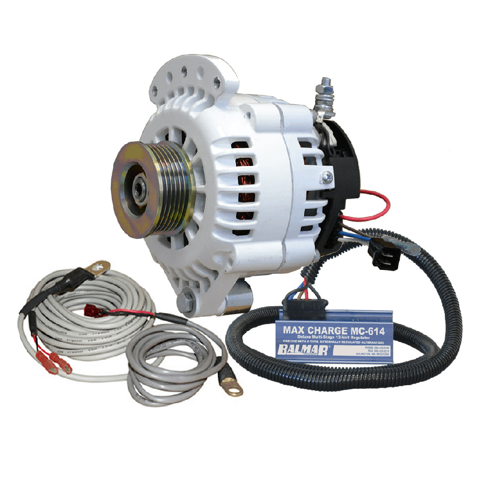 Balmar 621 Series 120A Kit w/MC-614 Regulator, T-Sensor, K6 Pulley, Single Foot  Mounting Hardware OutdoorUp