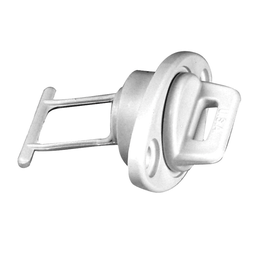 Beckson 1" Drain Plug Screw Type w/Gasket - White OutdoorUp