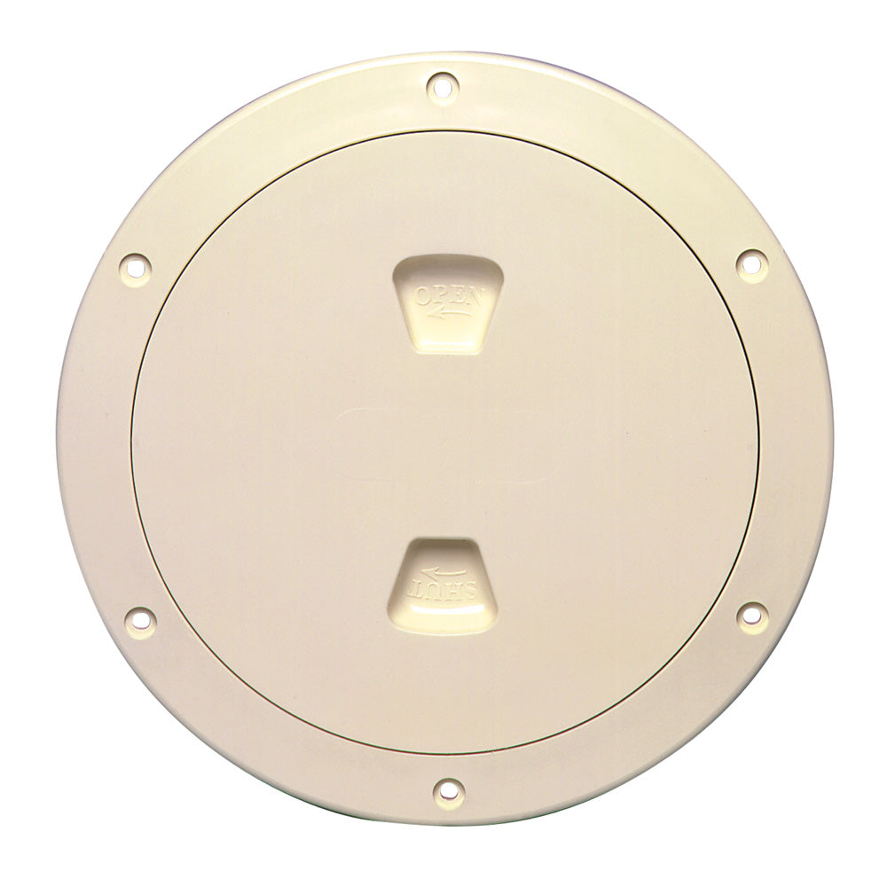 Beckson 6" Smooth Center Screw-Out Deck Plate - Beige OutdoorUp