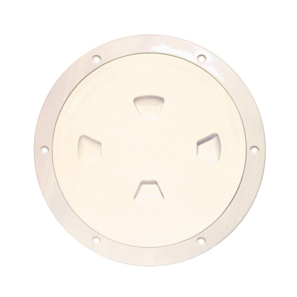 Beckson 8" Smooth Center Screw-Out Deck Plate - Beige OutdoorUp