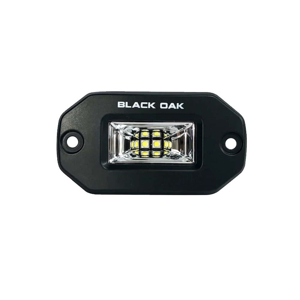 Black Oak Pro Series 2" Flush Mounted Scene Light - Black OutdoorUp