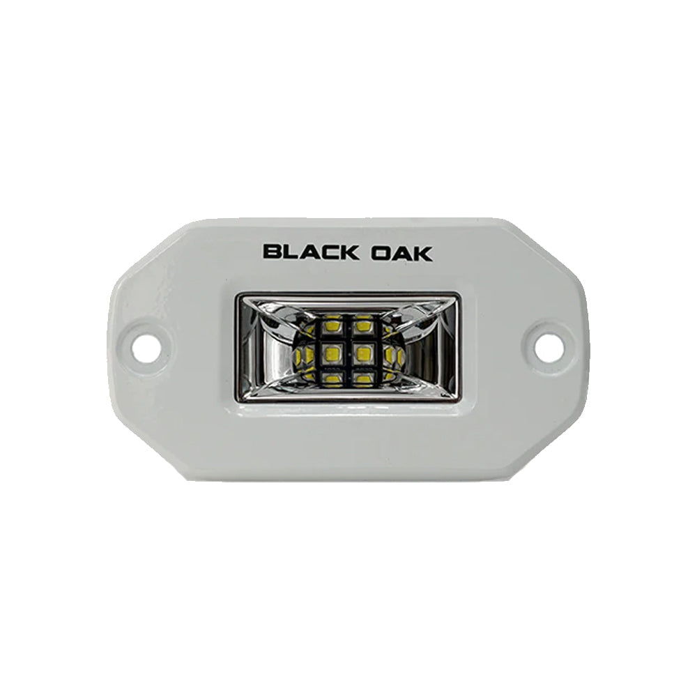 Black Oak Pro Series 2" Flush Mounted Scene Light - White OutdoorUp