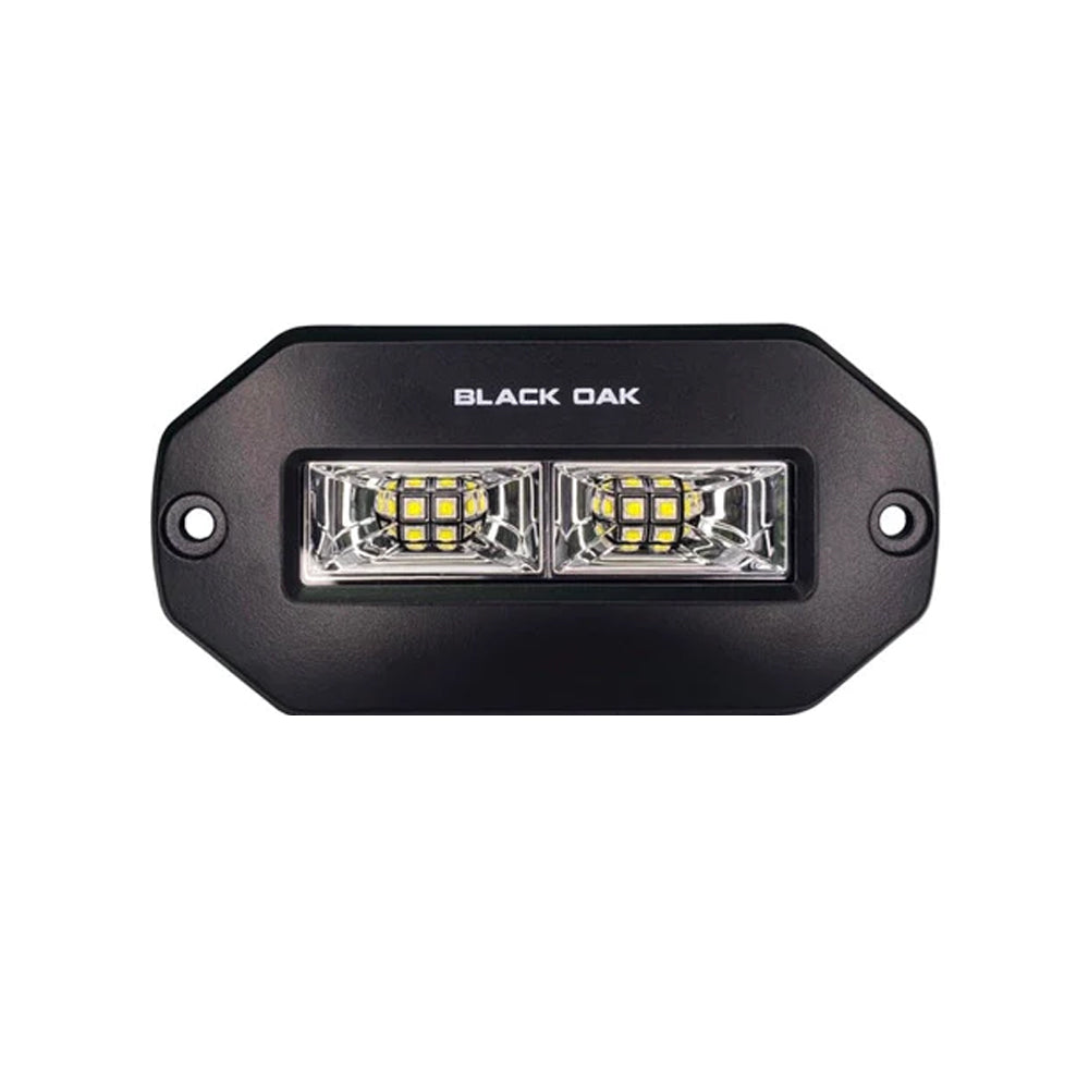 Black Oak Pro Series 4" Flush Mount Spreader Light - Black Housing OutdoorUp