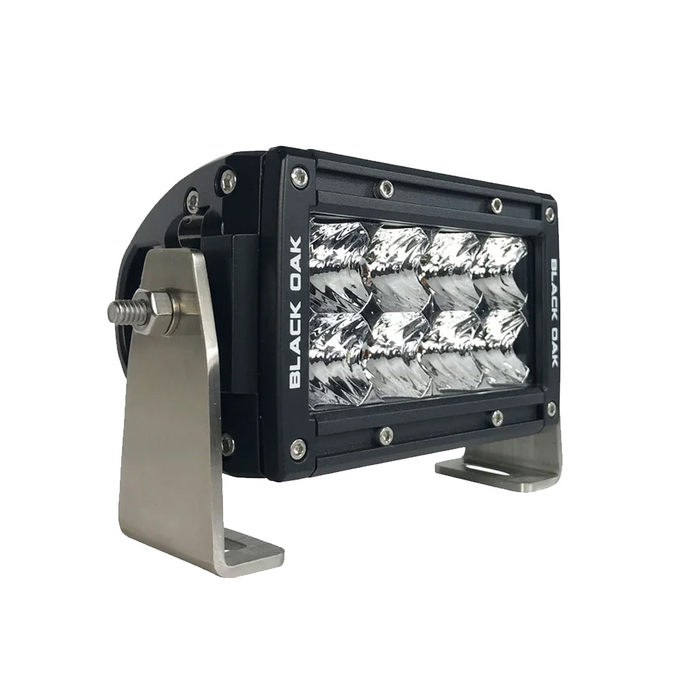 Black Oak Pro Series Double Row Spot 4" Light Bar - Black OutdoorUp