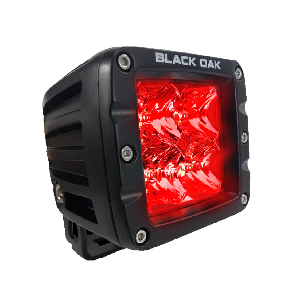 Black Oak Red Predator Hunting 2" Flood Pod - Black OutdoorUp