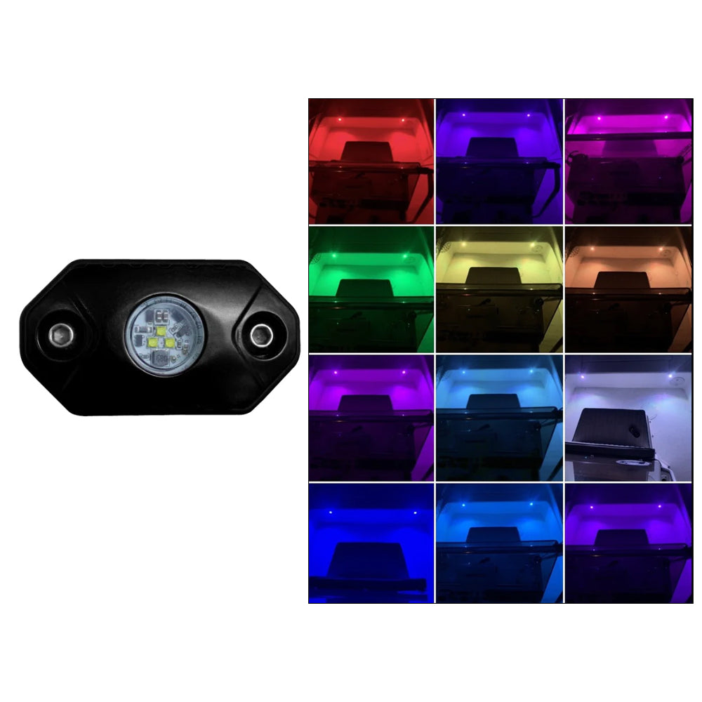 Black Oak Rock Accent Light - RGB - Black Housing OutdoorUp