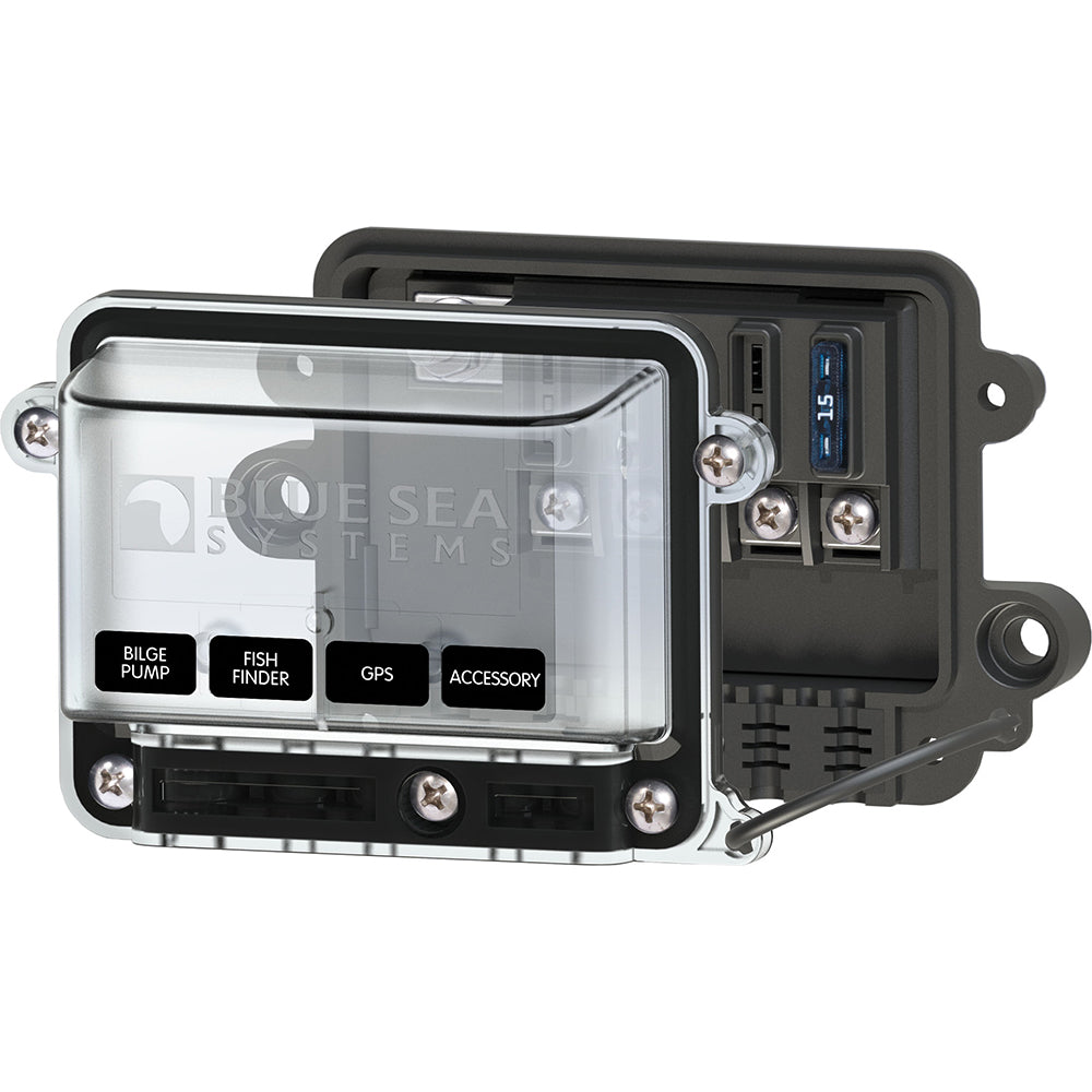 Blue Sea 5056 ST-Blade Water Resistant Fuse Block w/Cover OutdoorUp