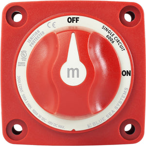 Blue Sea 6006 m-Series (Mini) Battery Switch Single Circuit ON/OFF Red OutdoorUp