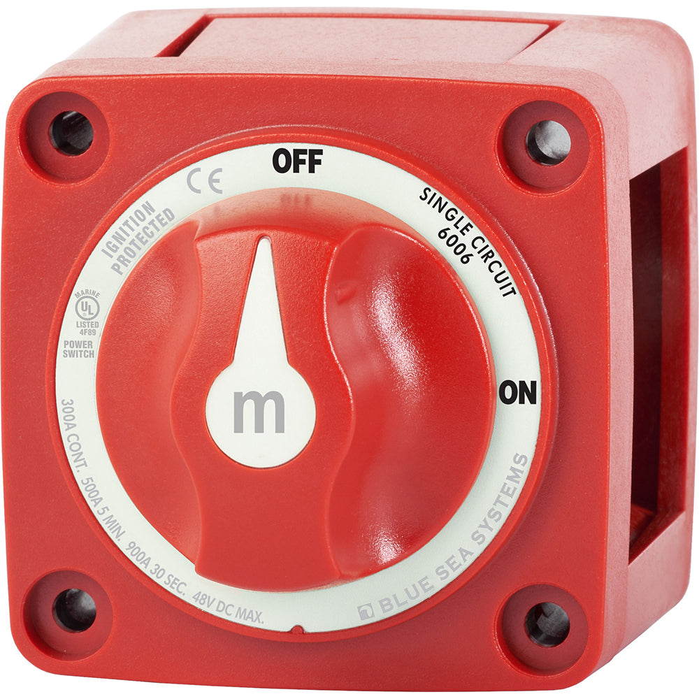 Blue Sea 6006 m-Series (Mini) Battery Switch Single Circuit ON/OFF Red OutdoorUp