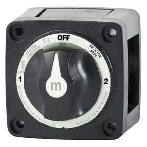 Blue Sea 6008200 m-Series Selector 3 Position Battery Switch - Black OutdoorUp