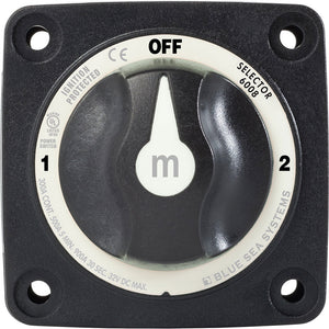 Blue Sea 6008200 m-Series Selector 3 Position Battery Switch - Black OutdoorUp