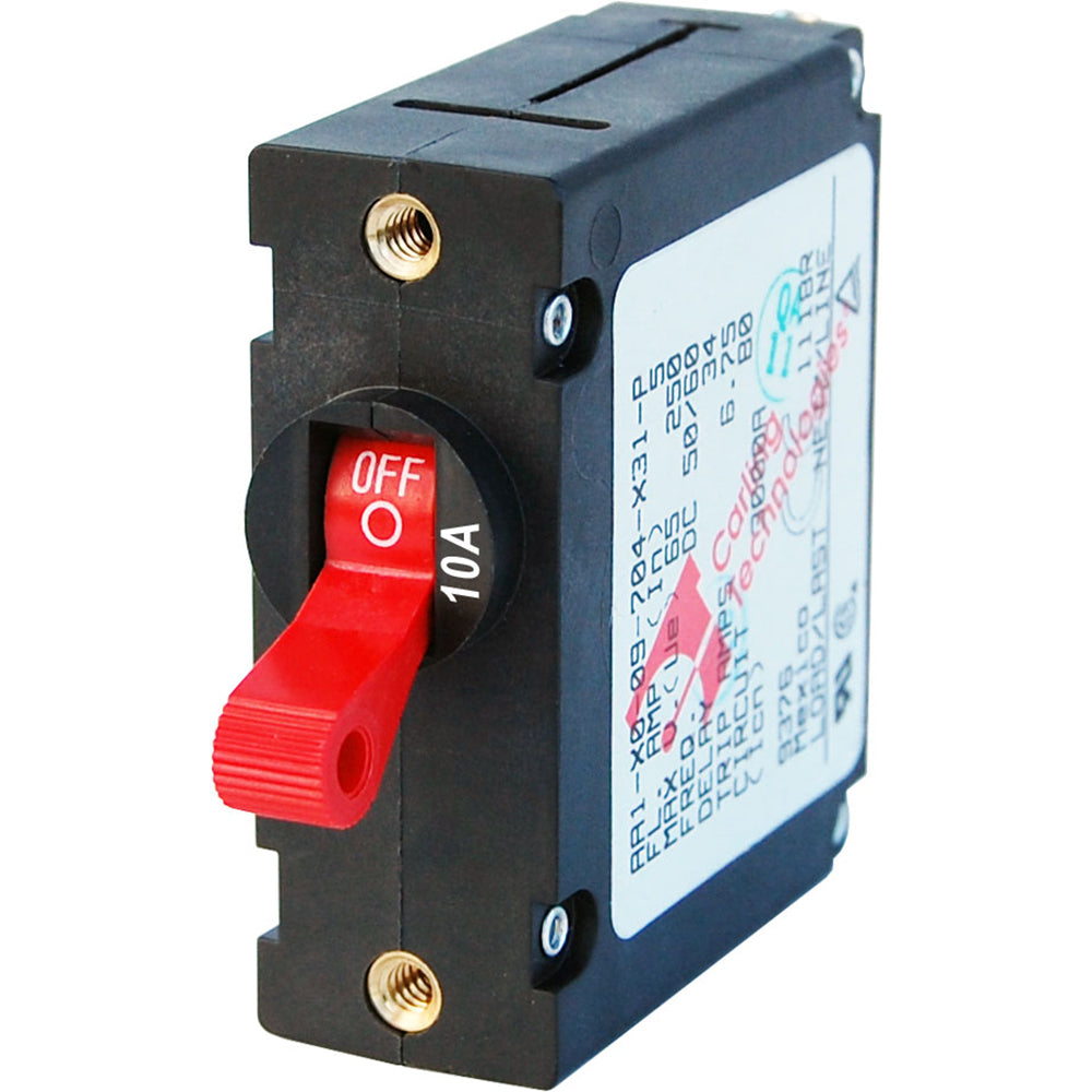 Blue Sea 7205 AC / DC Single Pole Magnetic World Circuit Breaker  -  10 Amp OutdoorUp