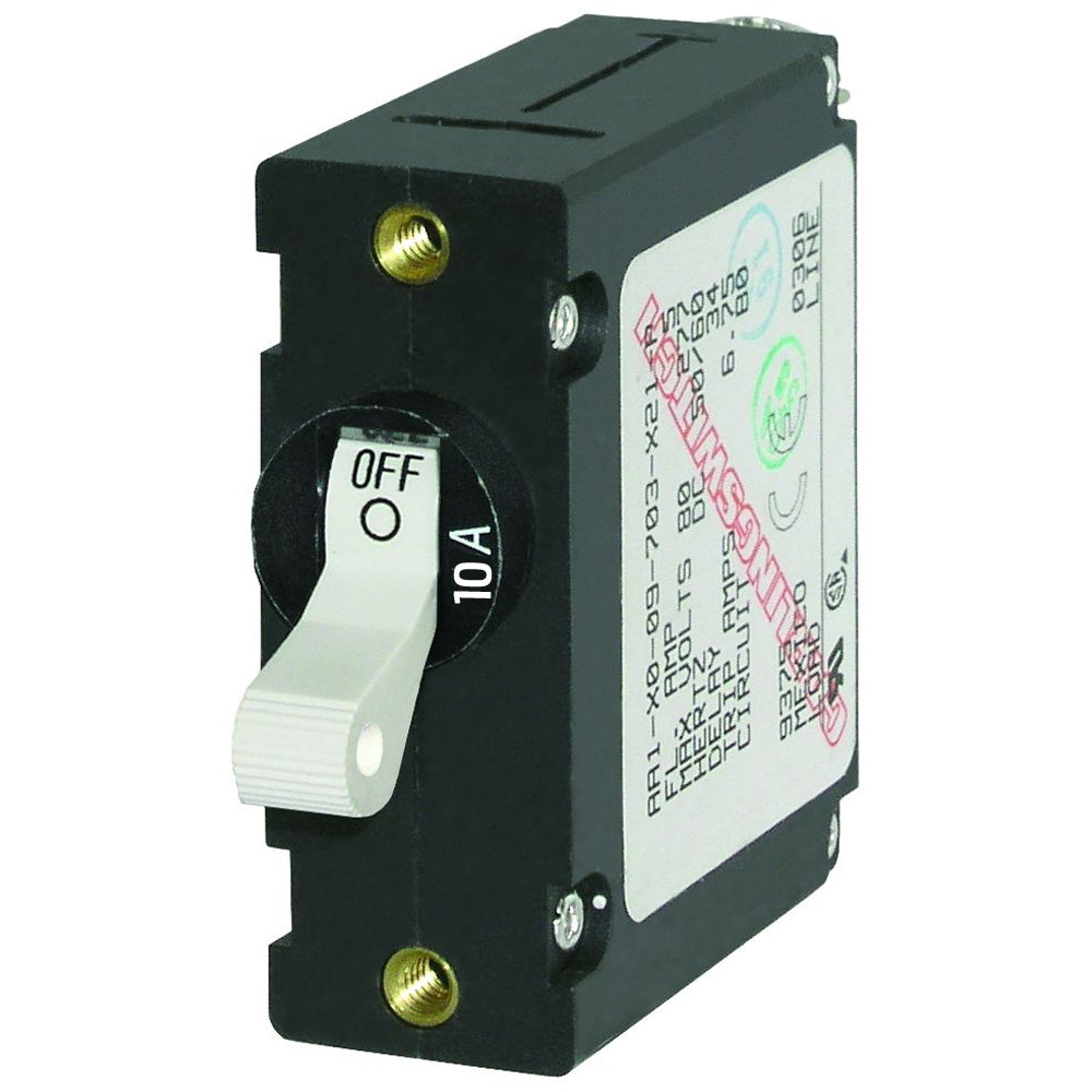 Blue Sea 7206 AC/DC Single Pole Magnetic World Circuit Breaker - 10AMP OutdoorUp