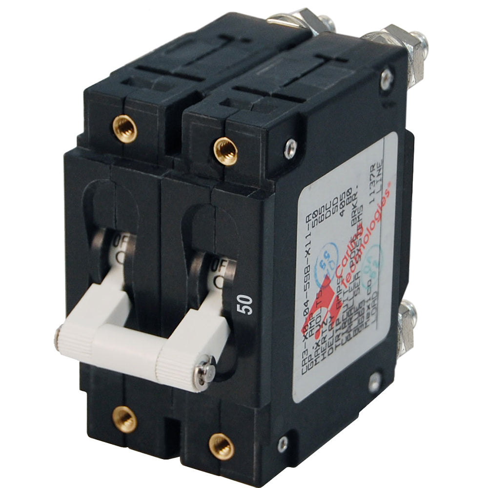 Blue Sea 7251 C-Series Double Pole Circuit Breaker - 50A OutdoorUp