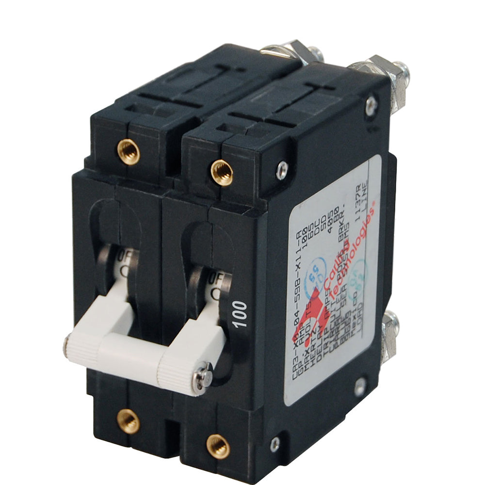 Blue Sea 7258 C-Series Double Pole Circuit Breaker - 100A OutdoorUp