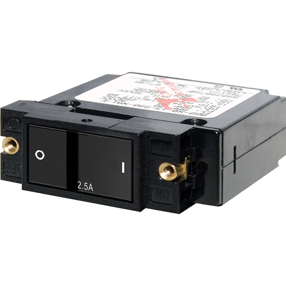 Blue Sea 7399 A-Series Flat Rocker Circuit Breaker - Single Pole - 2.5A OutdoorUp
