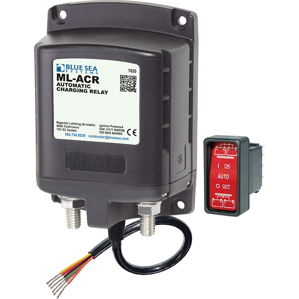 Blue Sea 7620 ML-Series Automatic Charging Relay (Magnetic Latch) 12VDC OutdoorUp