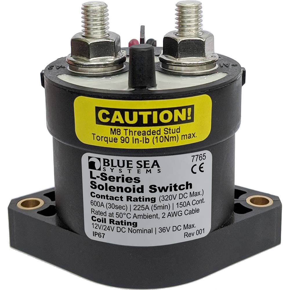 Blue Sea 7765 L-Series Solenoid Switch - 50A - 12/24V DC OutdoorUp