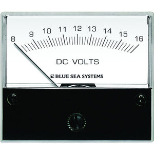 Blue Sea 8003 DC Analog Voltmeter - 2-3/4" Face, 8-16 Volts DC OutdoorUp