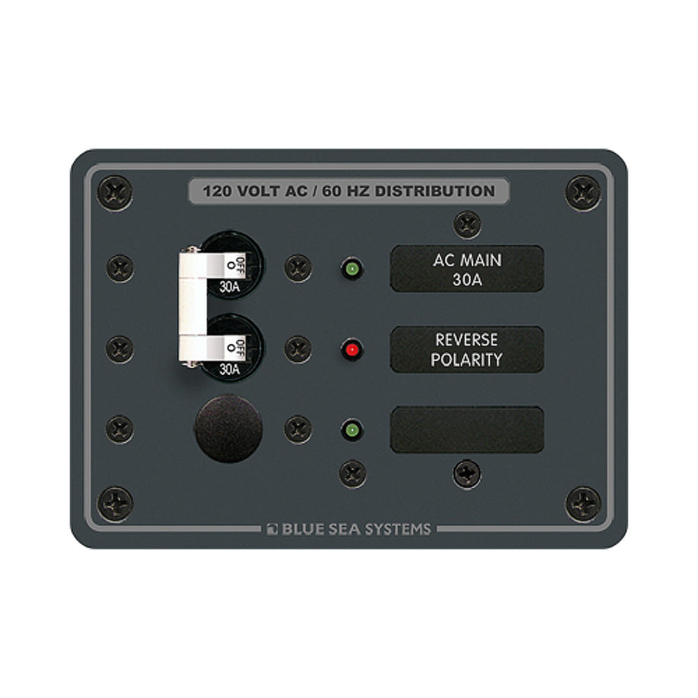 Blue Sea 8029 AC Main +1 Position Breaker Panel - White Switches OutdoorUp