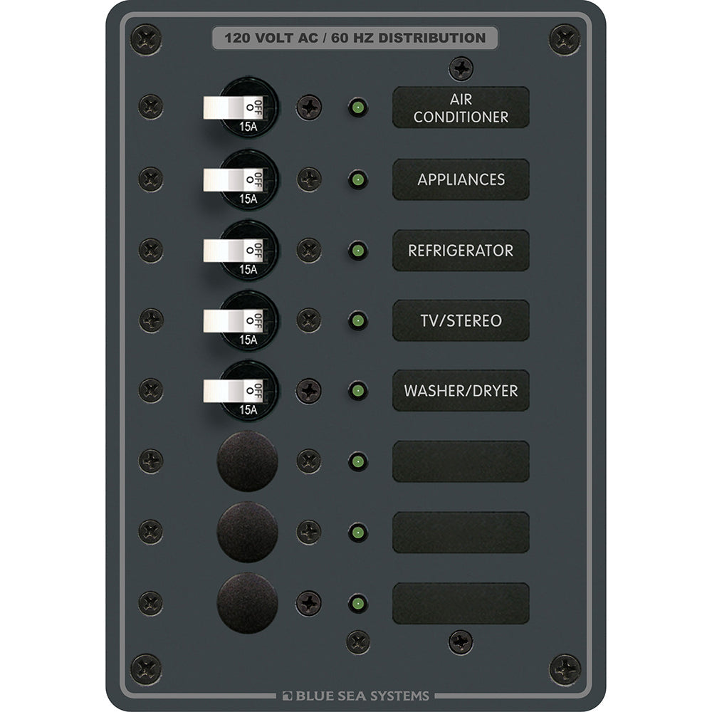 Blue Sea 8059 AC 8 Position Toggle Circuit Breaker Panel OutdoorUp