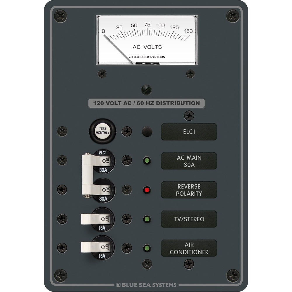 Blue Sea 8102 ELCI GFCI Panel AC 2 Position OutdoorUp