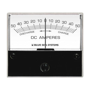 Blue Sea 8252 DC Zero Center Analog Ammeter - 2-3/4" Face, 50-0-50 Amperes DC OutdoorUp
