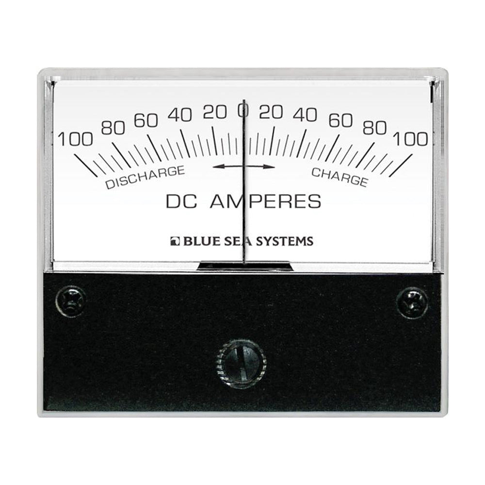 Blue Sea 8253 DC Zero Center Analog Ammeter - 2-3/4" Face, 100-0-100 Amperes DC OutdoorUp