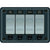 Blue Sea 8262 Waterproof Panel 4 Position - Slate Grey OutdoorUp