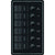 Blue Sea 8373 Water Resistant 6 Position - Black - Vertical Mount Panel OutdoorUp