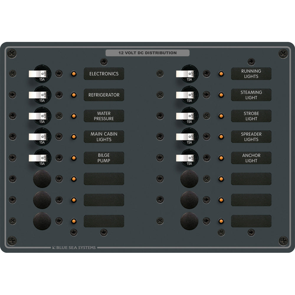 Blue Sea 8377 Panel DC 16 Position OutdoorUp