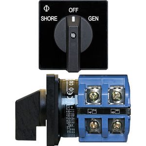 Blue Sea 9011 Switch, AV 120VAC 65A OFF +2 Positions OutdoorUp