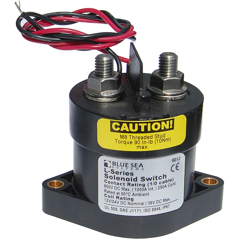 Blue Sea 9012 L Solenoid Switch - 12-24VDC - 250A OutdoorUp