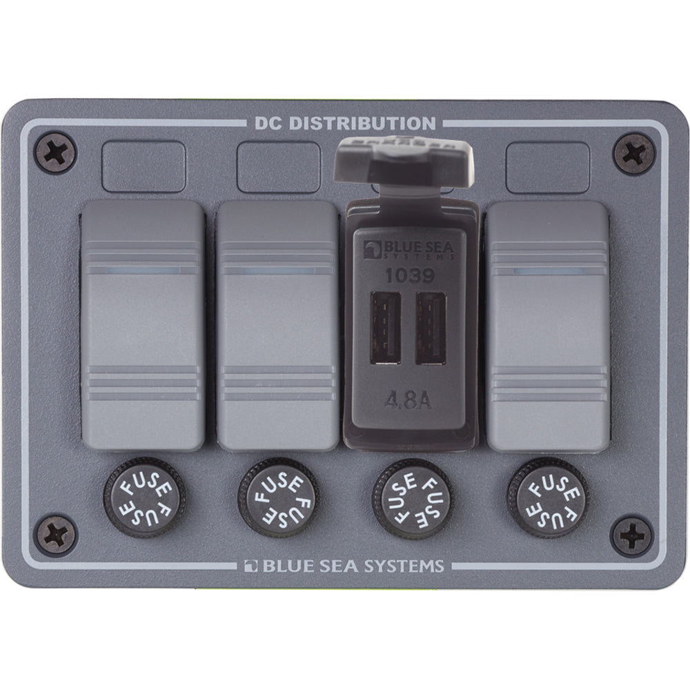 Blue Sea Dual USB Charger - 24V Contura Mount OutdoorUp