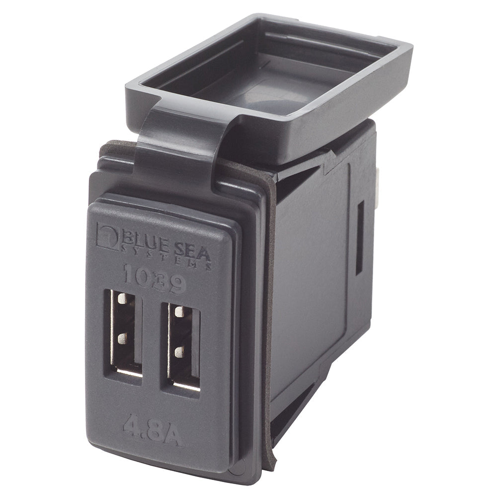 Blue Sea Dual USB Charger - 24V Contura Mount OutdoorUp