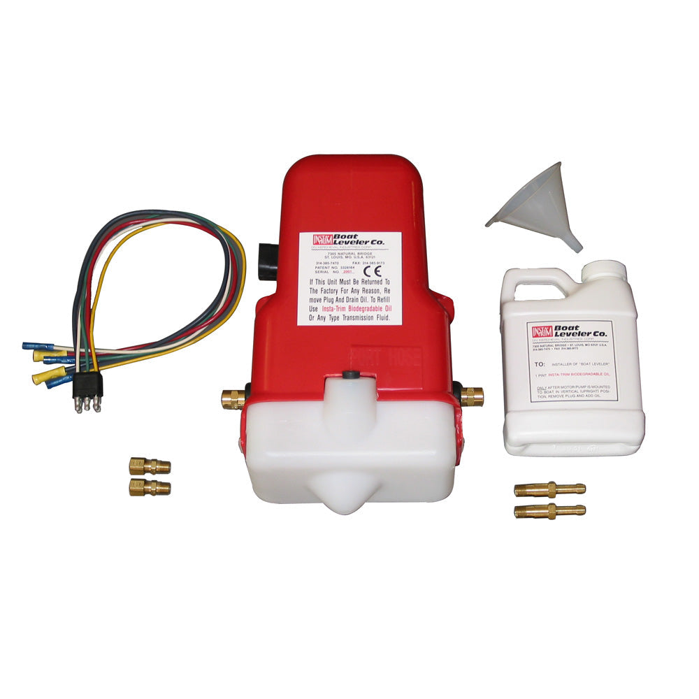Boat Leveler 12vdc Universal Trim Tab Pump with Oil and Hose Fittings OutdoorUp