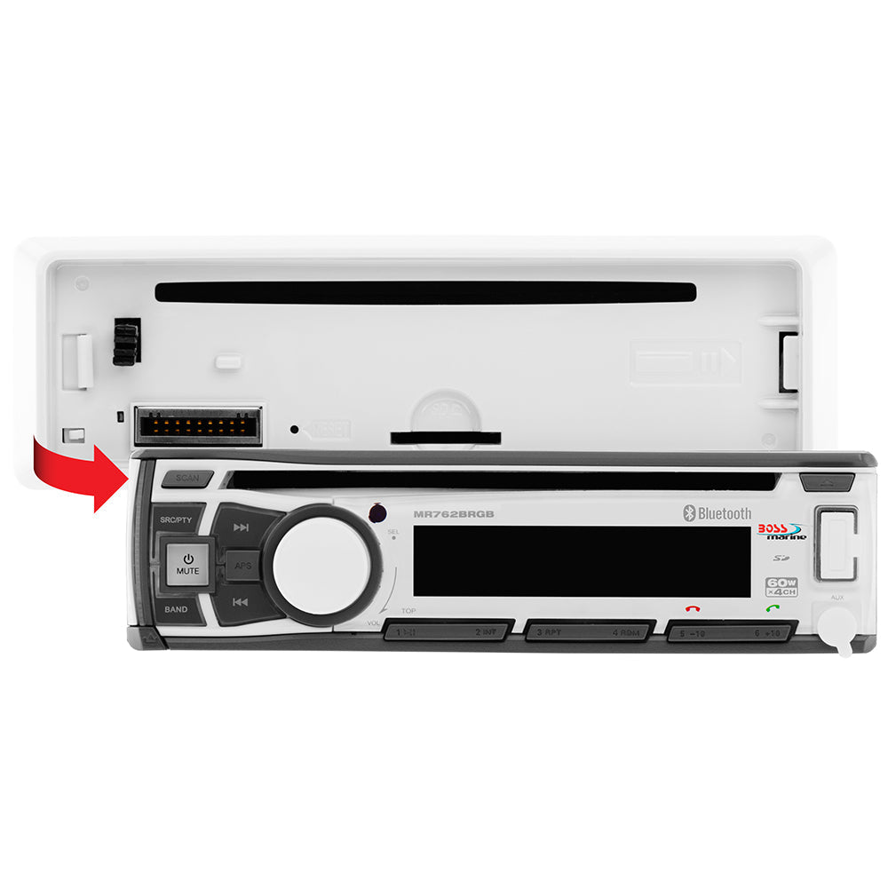 Boss Audio MR762BRGB Marine Stereo w/AM/FM/CD/BT/USB OutdoorUp