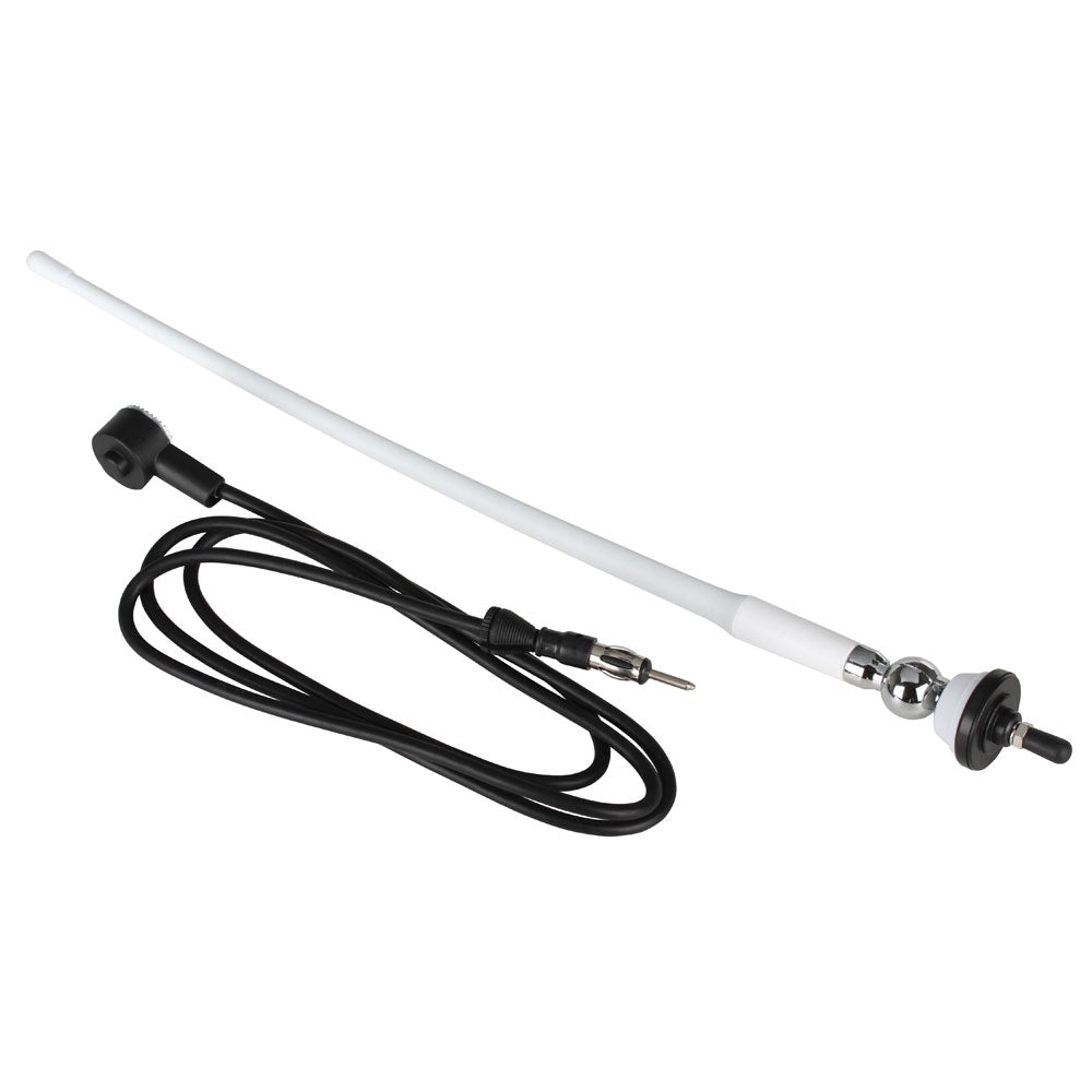 Boss Audio MRANT12W AM/FM Rubber Antenna - White OutdoorUp