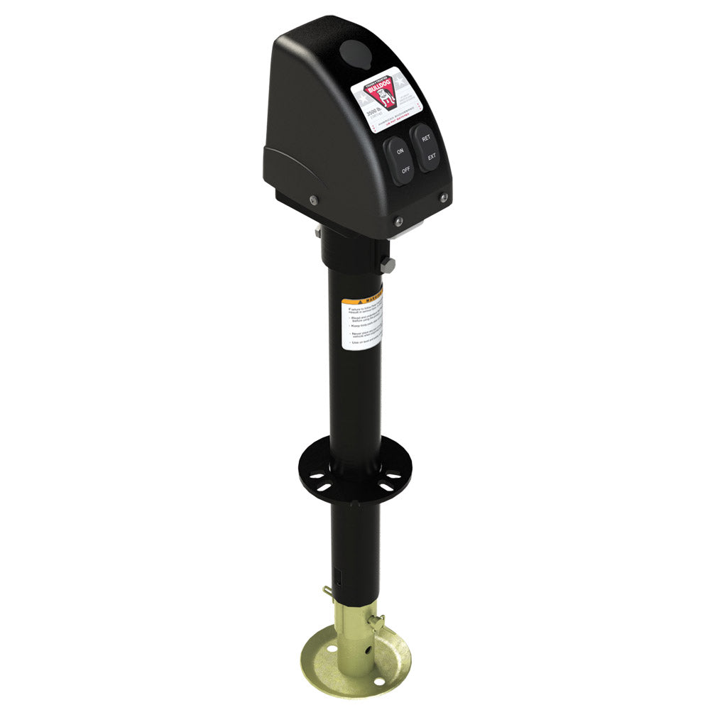 Bulldog 3,500lbs A-Frame RV Jack w/Powered Drive - 12V - Black Cover OutdoorUp