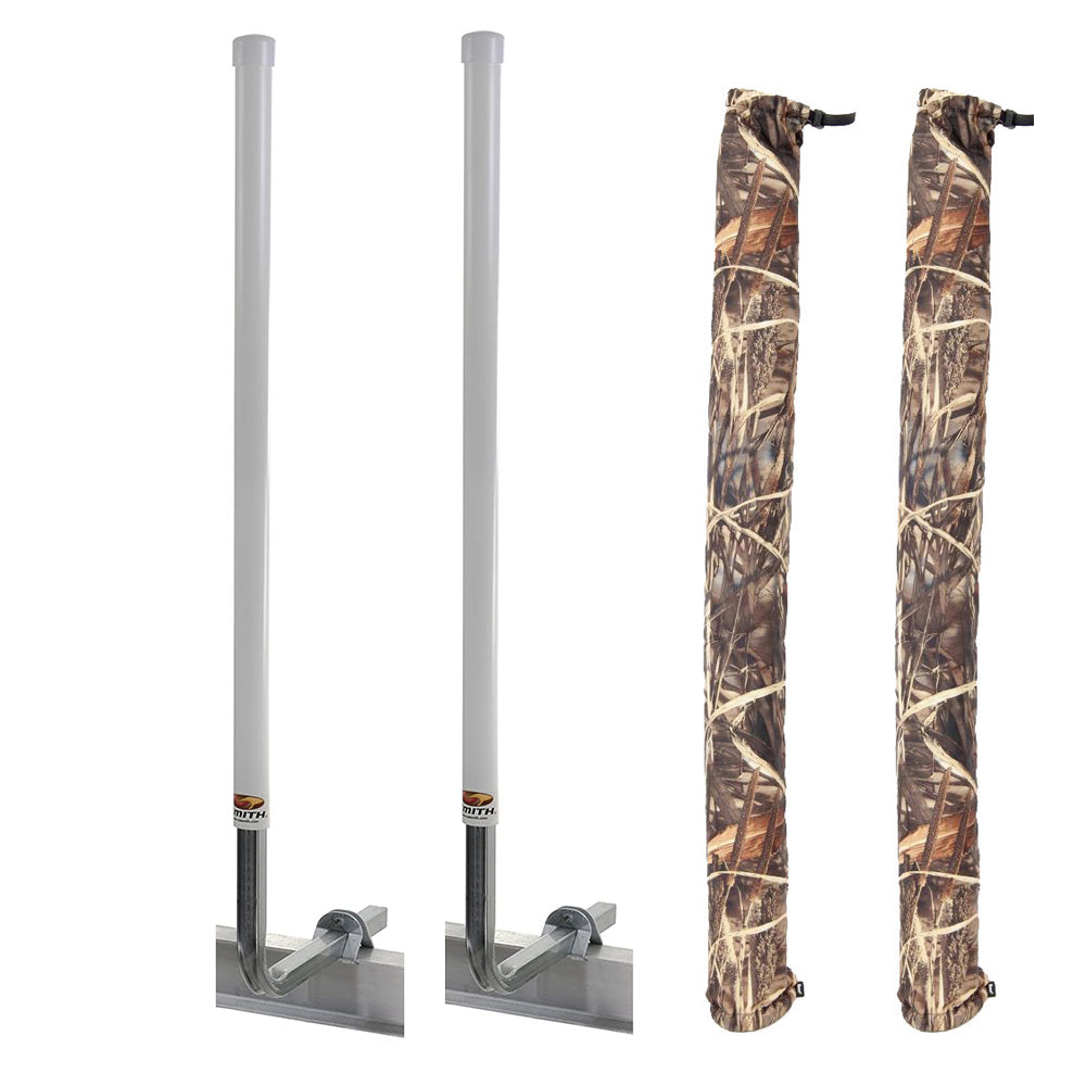 C.E. Smith 60" Post Guide-On w/I-Beam Mounting Kit  FREE Camo Wet Lands Post Guide-On Pads OutdoorUp