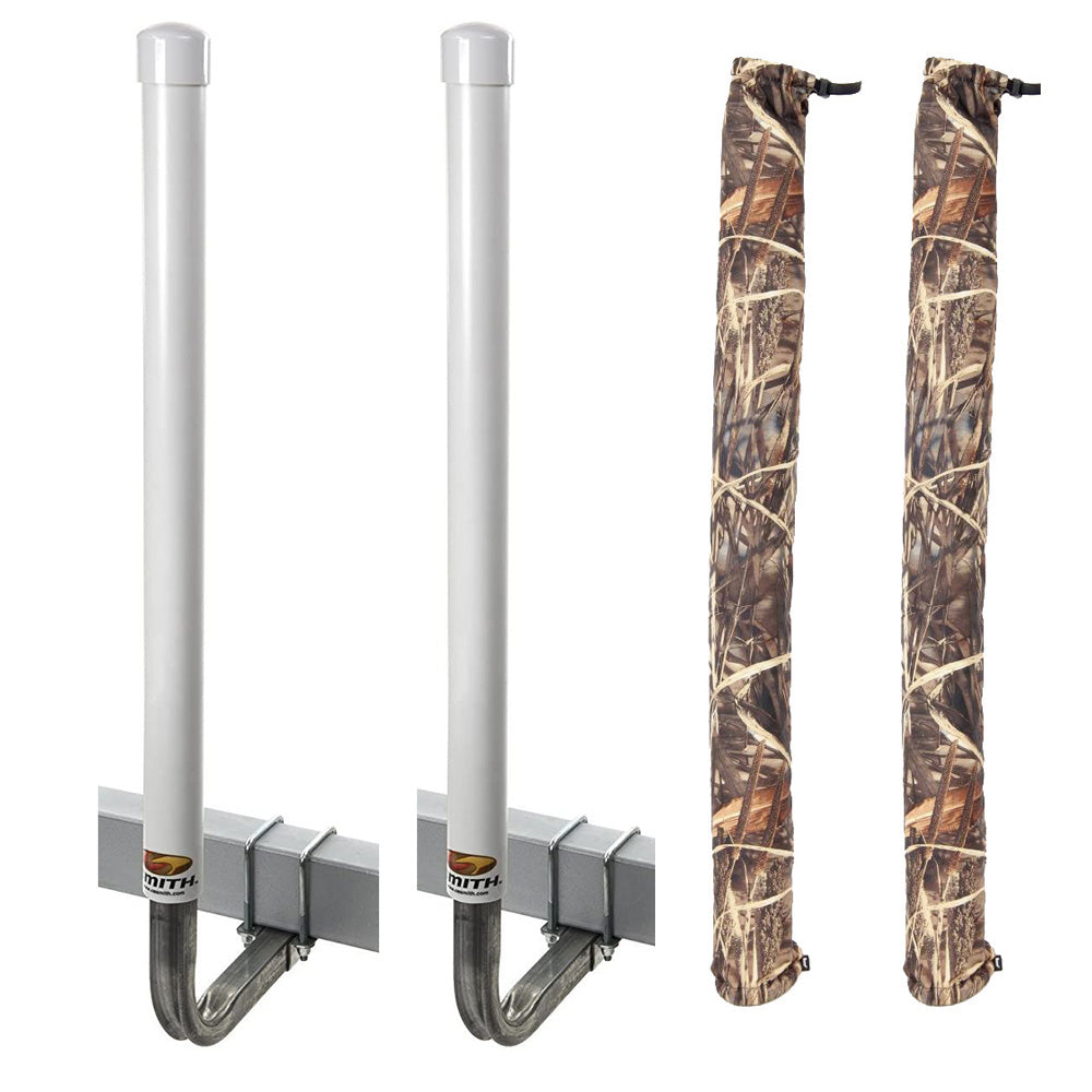 C.E. Smith 60" Post Guide-On w/Unlighted Posts  FREE Camo Wet Lands Post Guide-On Pads OutdoorUp