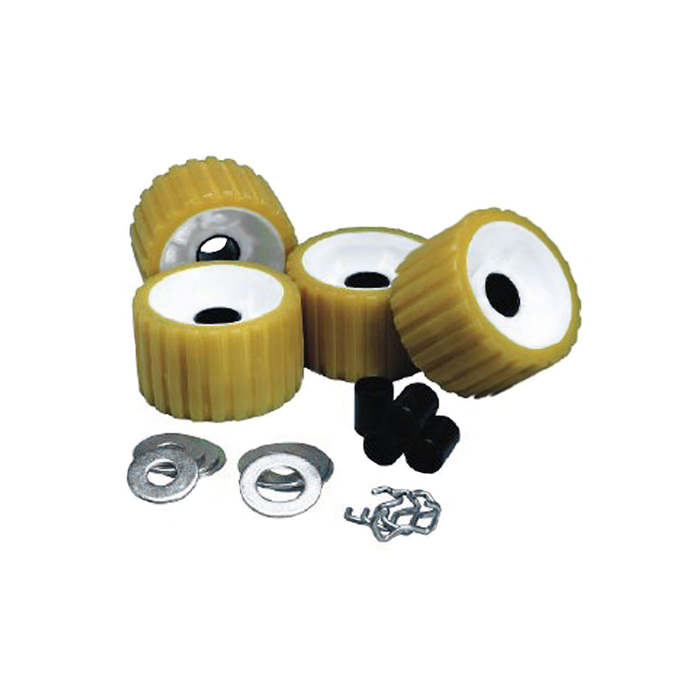 C.E. Smith Ribbed Roller Replacement Kit - 4 Pack - Gold OutdoorUp