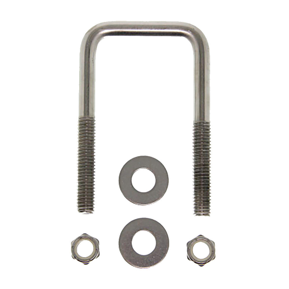 C.E. Smith Zinc U-Bolt 7/16"-14 X 3-1/8" X 3" w/Washers  Nuts - Square OutdoorUp