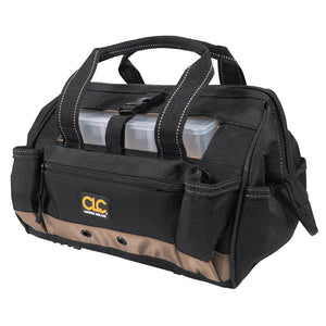 CLC 1533 Tool Bag w/Top-Side Plastic Parts Tray - 12" OutdoorUp