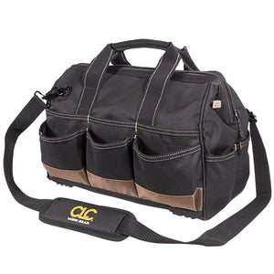 CLC 1534 Tool Bag w/Top-Side Plastic Parts Tray - 16" OutdoorUp