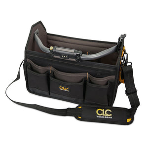 CLC L234 Tech Gear LED Lighted Handle Open Top Tool Carrier - 15" OutdoorUp