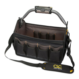 CLC L234 Tech Gear LED Lighted Handle Open Top Tool Carrier - 15" OutdoorUp